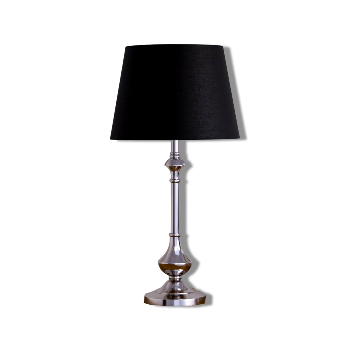 Sleek Silver Table Lamp