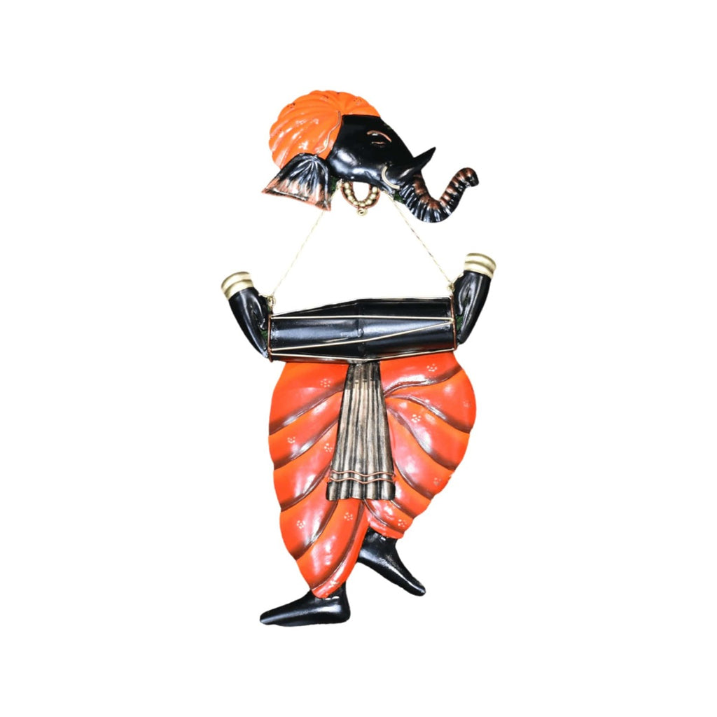 Unique Tambura Ganesh Wall Hanging Showpiece For Interior Decoration