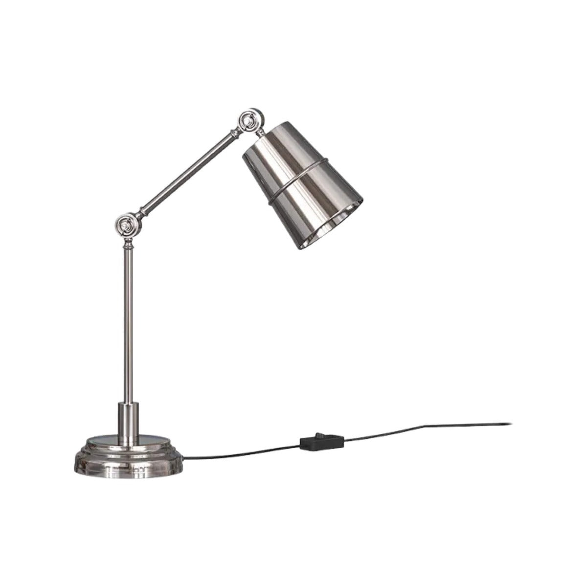 Royal Study Table Lamp Silver Nickel