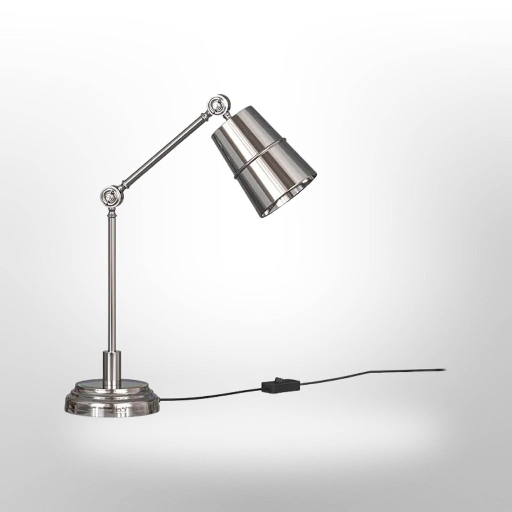 Royal Study Table Lamp Silver Nickel